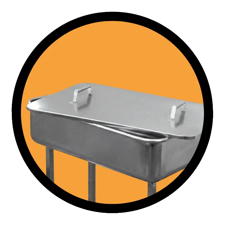 Lid for through vehicle